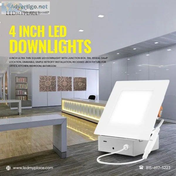 Get the Best 4 Inch LED Downlight for Your Indoor Area at LEDMyp