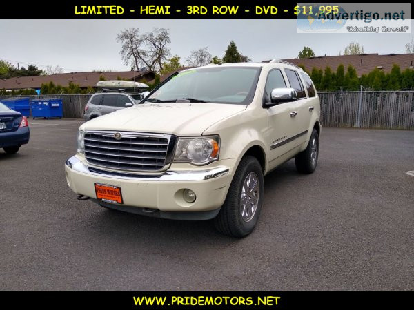 2009 CHRYSLER ASPEN LIMITED  HEMI  DVD  3RD ROW