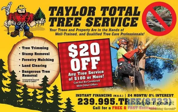 Tree Clearning and Removal and Land Clearing - FREE ESTIMATE