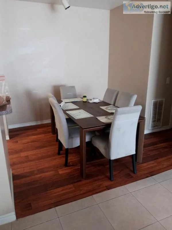 6 chair extendable dining table