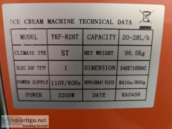Ice cream machine