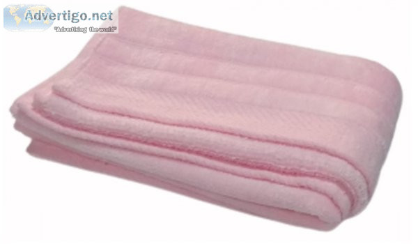 Pink towel for bathroom