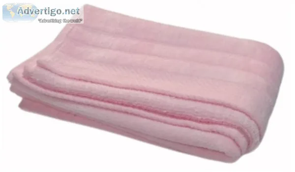 Pink towel for bathroom