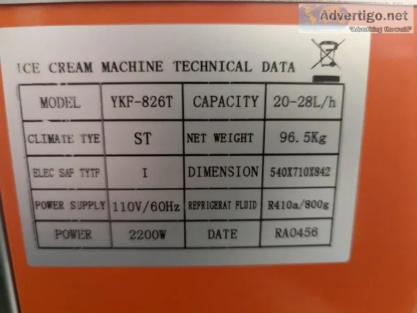 Ice cream machine