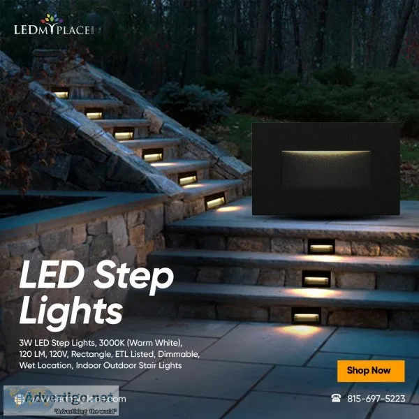 Order Now LED Step Lights Easy Way to Brighten up the Dark Paths