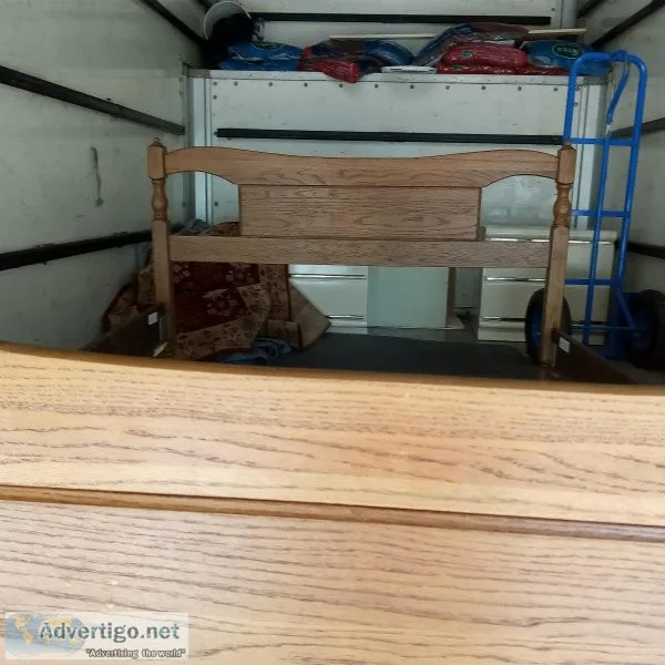 Full size bed frame with headboard and footboard