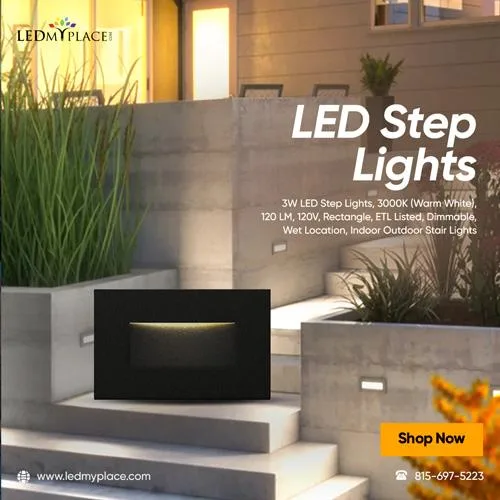 Buy LED Step Lights Safe Durable and High Illumination from LEDM