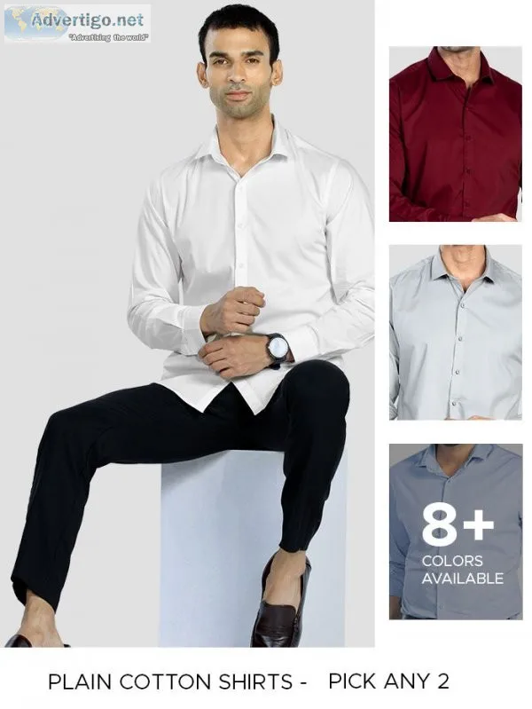 Buy latest formal shirts designs online with best prices at beyo