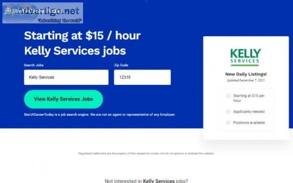 Sign up and find Kelly Services jobs