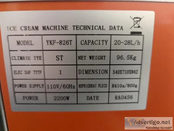 Ice cream machine
