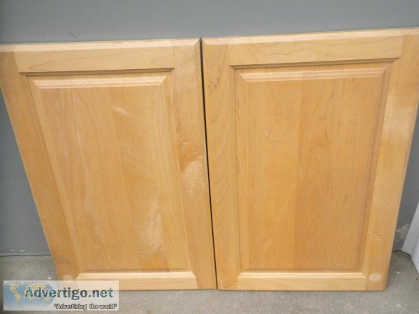 Maple Kitchen cabinet doors (2)   FREE