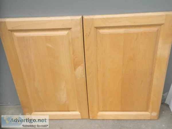 Maple Kitchen cabinet doors (2)   FREE
