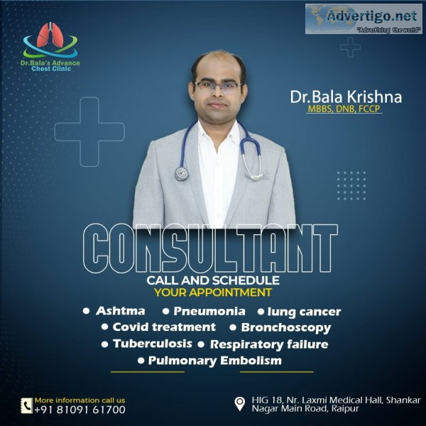 Best dr bala advance chest clinic in raipur, chhattisgarh | dr b