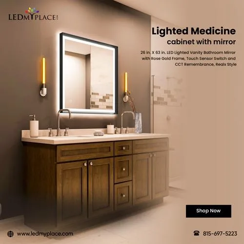 Brighten up Your Bathroom with a Lighted medicine cabinet with m