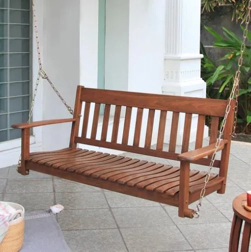 Shop Wood Porch Swing  Patio Furniture &ndash Cambridge Casual