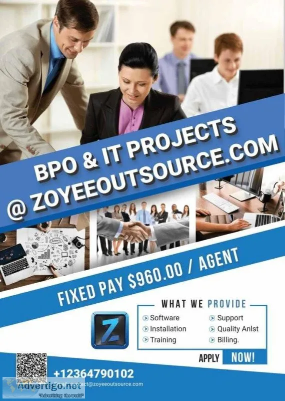 BPO Projects with High payouts from Zoyeeoutsource