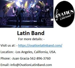 Hire Professional Ovation Latin Band Now in Los Angeles.