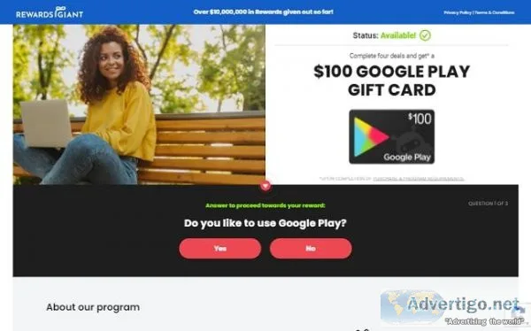 RZUSA - Google Play 100 - Incent (US)