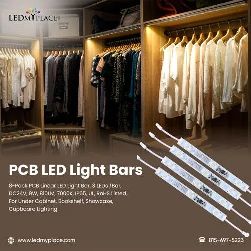 Top-Rated PCB LED Light Bars for Cabinet Bookshelf and Showcase 