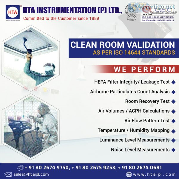 Clean room validation services in bangalore