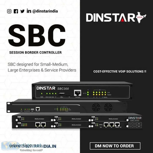 Dinstar sbc(session border controller) - dinstar india
