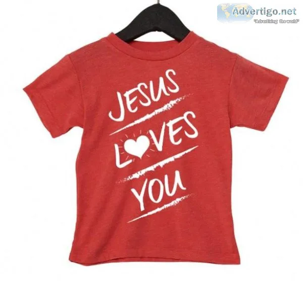 Jesus Loves You T-Shirts for Sale Online - Listener Kids