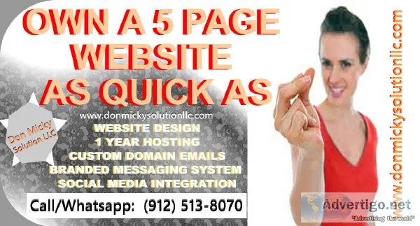 Own A Classic 5 Page Website ASAP.