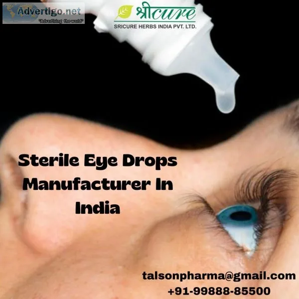 Sterile eye drops manufacturer in india | sricure herbs