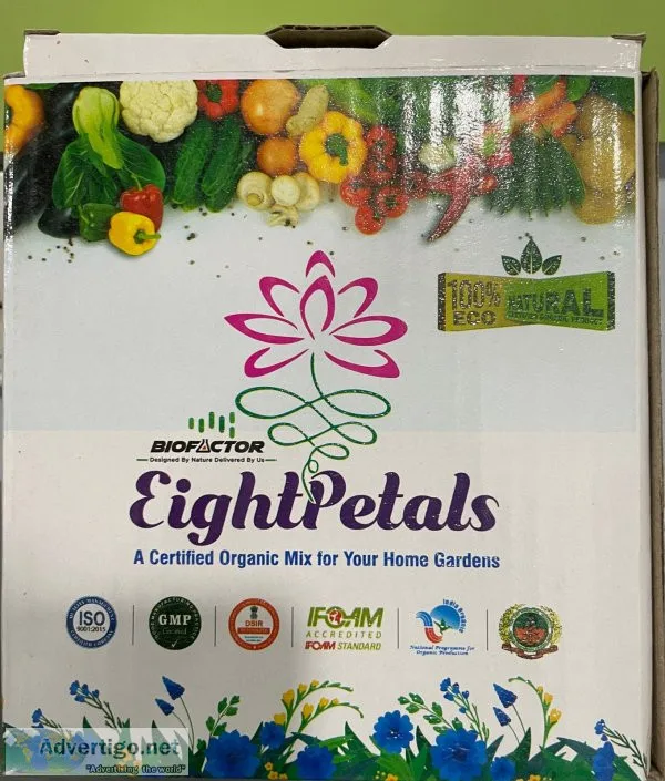 Eight petals home garden kit - organic bio fertilizer for plants