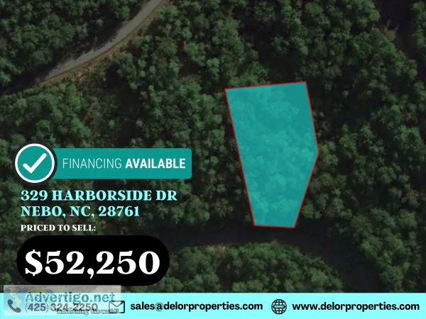 1.11AC Beautiful Residential Lot in 329 Harborside Dr Nebo NC