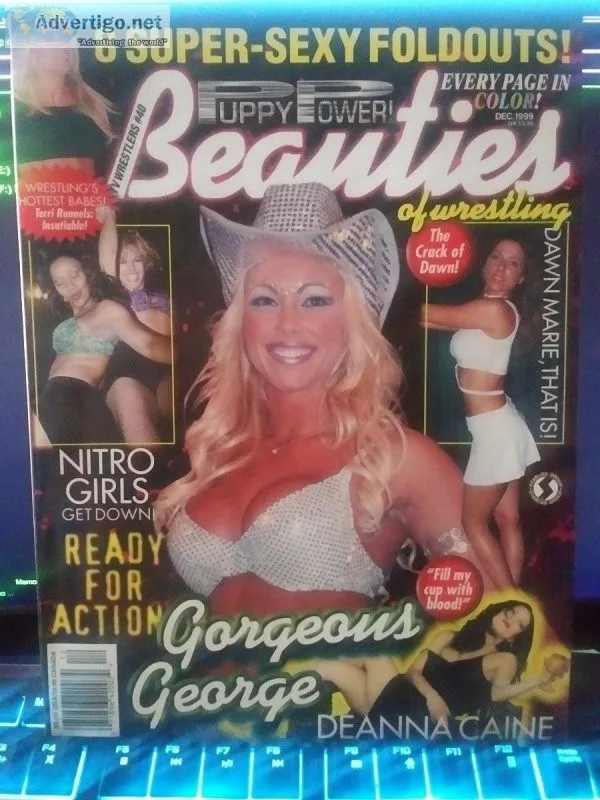 BEAUTIES OF WRESTLING female magazine 40 DivasDebraGorgeou s Geo