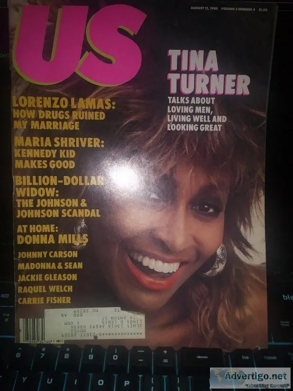 US Weekly Mag Aug 12 1985 Tina Turner Lorenzo Lamas John Hughes 