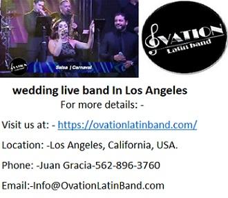 Hire Ovation versatile wedding live band In Los Angeles.