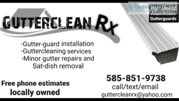 Gutterguard installation and cleaning