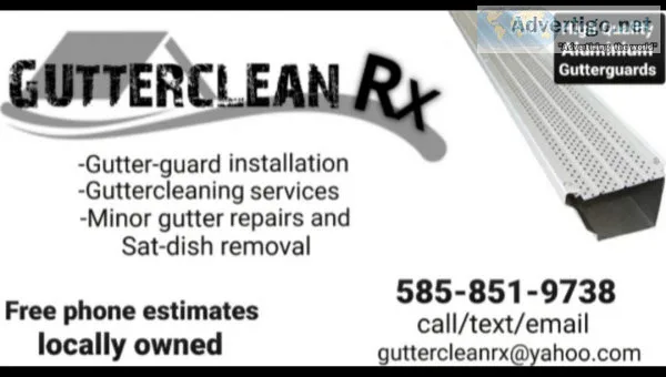 Gutterguard installation and cleaning