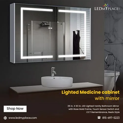 Get Lighted Medicine Cabinet with Mirror is the Ideal Bathroom F