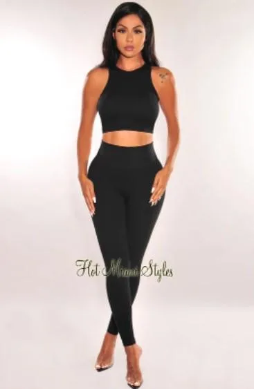 Shop Black Women s High Waist Leggings &ndash Hot Miami Styles