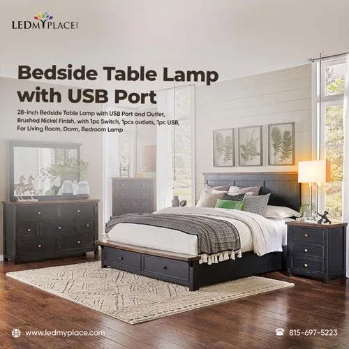 LEDMyplace Now Offers Bedside Table Lamp with USB Port