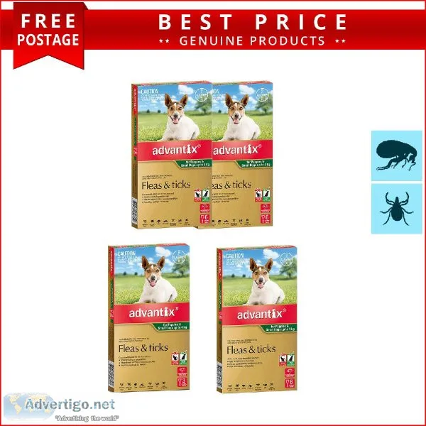 ADVANTIX Monthly Flea and Tick Treatment for Up to 4 Kg Dogs 361