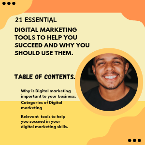 21 essential Digital Marketing tools to help you succeed and Why