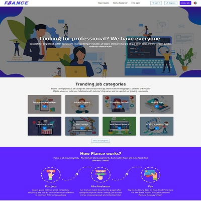 Flance - freelance website script | freelance php script