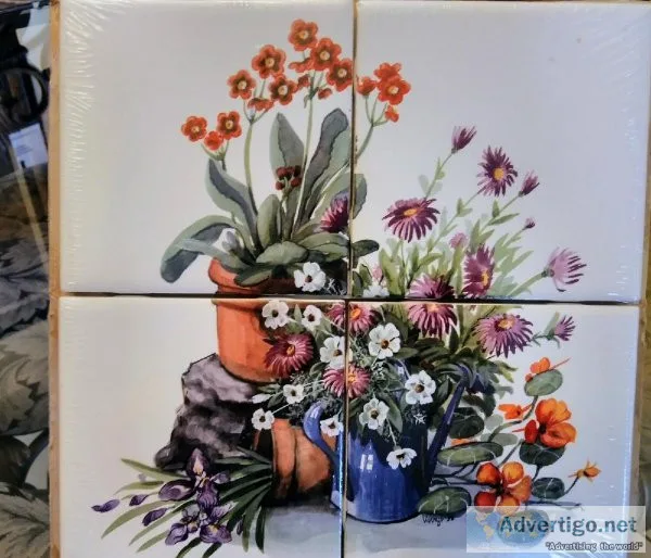 Flower Garden Ceramic Tile Mural