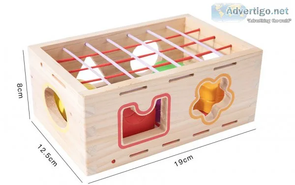 Woodmam-Baby Shape Sorting Toy Rainbow Wooden Toy Early Developm