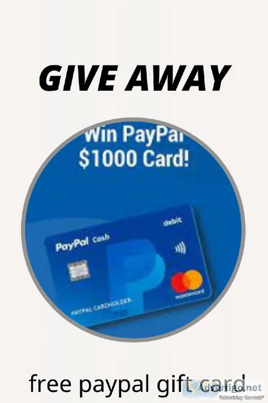 Get a 1000 Paypal Gift Card to Spend