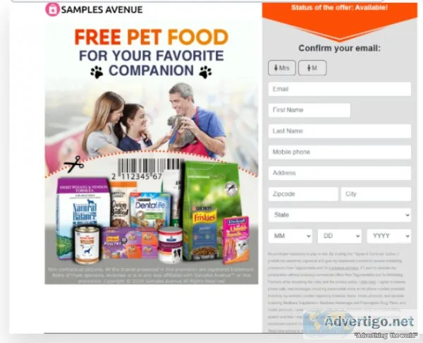 Pet supplies giveaway