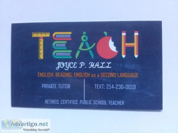 LANGUAGE ARTS PRIVATE TUTORING
