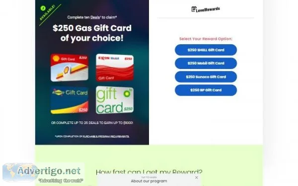 win 250 SandP gas gift card us