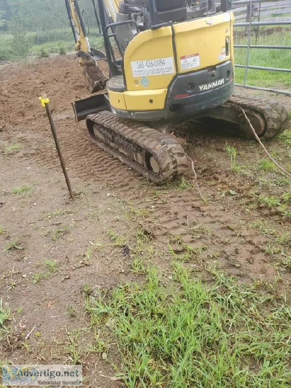 Land clearing Landscaping ditching leveling