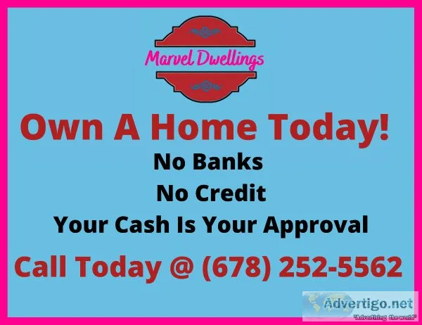 Own a Nice Home Today No Credit No Bank Okay