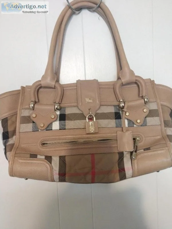 Burberry quilted house check Manor satchel extra large